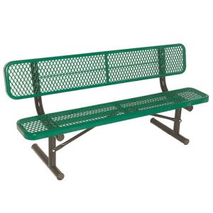 Thermoplastic Steel Benches - 8'