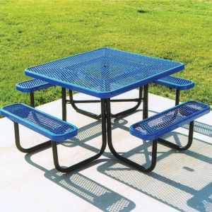 Thermoplastic Coated Picnic Tables - Square