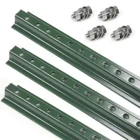 U-Channel 3-Piece Steel Sign Post - 8 Ft