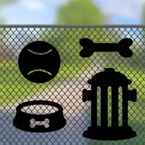 Dog Park Fence Art - Dog Toys