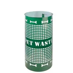 Dog Bone Steel Trash Cans - 10 Gallon
