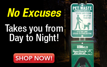 Lighted Pet Waste Stations