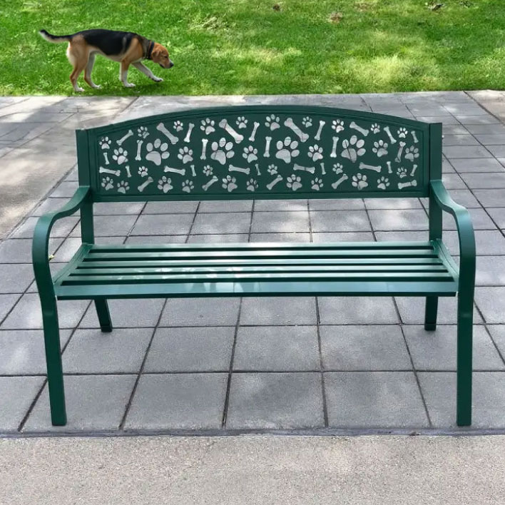 Steel Dog Park Bench: quick & easy set up PLUS free anchor kit &ndash; ships today!